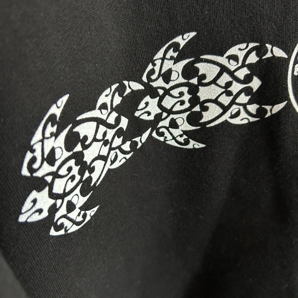 Vintage T&C Surf Designs Hawaii Sweater Mens Large Black Grunge Surf Skater 90s - Picture 12 of 16